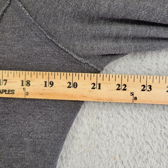 Eddie Bauer Wrap Sweater Size L Gray Cardigan One Button Knit Outdoor Casual - Picture 10 of 11